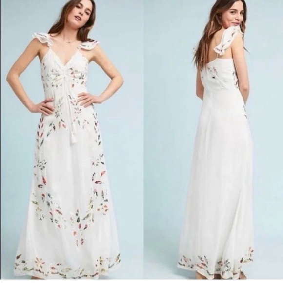 Anthropologie X Farm Rio Quintana Maxi Dress Size 6 - Picture 2 of 16